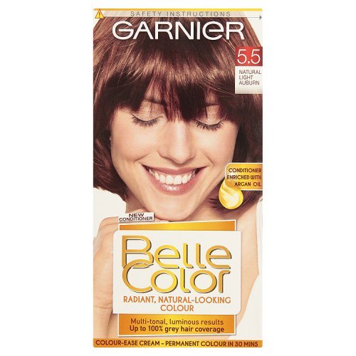 Garnier Belle Hair Colour - Natural Light Auburn (Number 5.5), Pack of 3