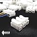 Produktbild 100Stk Verbindungsklemme/Steckklemme/Lüsterklemme mit Klicksystem Kinderleicht Kabel verbinden 0.5 - 2.5mm² / 380V 10A /