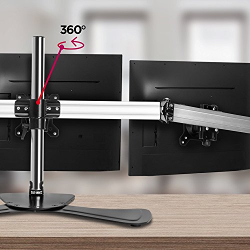 Duronic DM753 Monitor-Standfuß für drei LCD / LED Computer Bildschirme / Fernsehgeräte mit Neig, Schwenk und Rotierfunktion - 9
