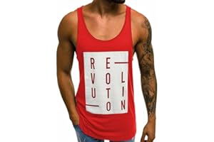 WAZZAP Camiseta Tirantes Gym Hombre Fitness Gimnasio Deportivo Tank Top Sin Manga T-Shirt