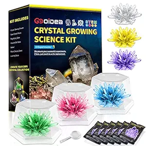 Crystal Growing Kit for Kids, Stem Projects for Kids Ages 8-12, Crystals Grow Fast in 3-7 Days, Exciting and Enriching Science Kits for Kids 4-6, Cool Toys for 7 8 9 10 Year Old Boys and Girls