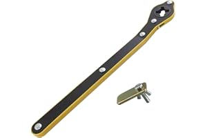 Fiacvrs Auto Jack Ratchet Wrench, Universal 360° Swivel Labor-Saving Car Jack Ratchet Wrench, Scissor Jack Garage Tire Wheel Lug Wrench Handle Repair Tool for Travel/Truck/SUV