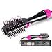 Produktbild CAJOLG Hohe Qualität Heißluftbürste 2 In 1 EIN-Stept-Hairs-Straightener Curler Comb Infrarot-Negative Ionen-Heiße Haarbürste elektrischer Elektro-Blow-Dryer für alle Hair-Typen reduzieren Frizz