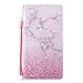 Produktbild Hülle für Sony Xperia XA2,Sony Xperia XA2 Handyhüllen Flip Case,FNBK Leder Hülle Schutzhülle PU Cover Magnet Flip Tasche Handyhülle Brieftasche Wallet Hülle im Bookstyle Klapphülle mit Standfunktion Magnetverschluss Handyhülle für Sony Xperia XA2,Rosa Marmor