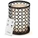 Produktbild Odoga Aromatherapy Oil Diffuser, Ultrasonic Whisper Quiet Cool Mist Humidifier with Remote Control, Warm White Color, Candle Light Effect & Decorative Silver Iron Cover, Perfect For Baby Rooms, Office, Living Room, Bedroom, Spa - 100mL