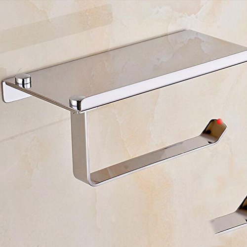 Edelstahl Bad Handtuch Toilettenpapierhalter Speichergewebe Kleiderbügel - 3
