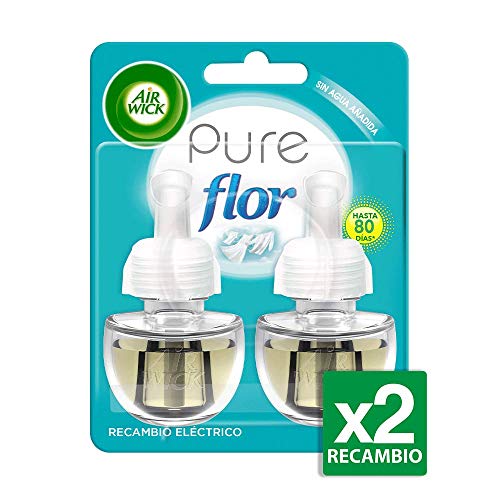 Air Wick Ambientador Eléctrico Recambio Duplo Flor, 2 x 19 ml - Total: 38 ml