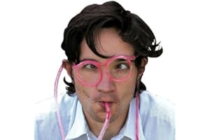 MIK funshopping Lustige Strohhalm Brille Drinking Glasses - Saug's dir!