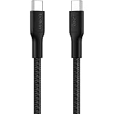 Belkin Eco &Ouml;rg&uuml;l&uuml; USB-C - USB-C Kablosu, 1 m, 240 W, Yumuşak, Esnek Hızlı Şarj Kablosu, iPhone 16, Galaxy S25, Pixel 9, MacBo
