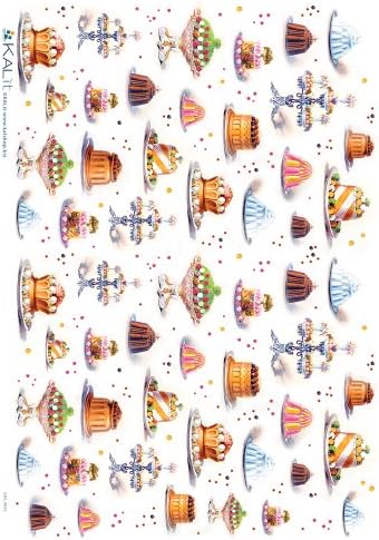 Accademia del Decoupage 32 x 45 cm Rice Paper, Cakes Small