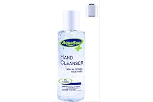 Malibu Sun Aquasan Anti Bacterial Hand Cleanser Sanitiser Alcohol Gel, 200 ml 2688