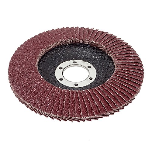 10 Stück SBS Fächerscheiben ø 115 mm Korn 60 Braun Schleifscheiben Schleifmop - 2