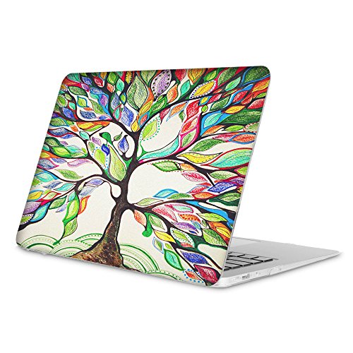 Fintie H  lle f  r MacBook Air 13 - Ultrad  nne Plastik Hartschale Schutzh  lle Snap Case f  r Apple MacBook Air 13 3 Zoll  A1466 A1369   Liebesbaum