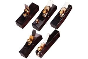 LECREATEKIT Mini herramientas de cepillado de madera, cepillo de mano pequeño, herramienta de carpintero de madera para recortar proyectos de cepillado de madera (fondo plano)