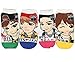 Produktbild Damen SNSD Kpop BTS Socken 4 Stück + soltreebundle Kugelschreiber (schwarz)