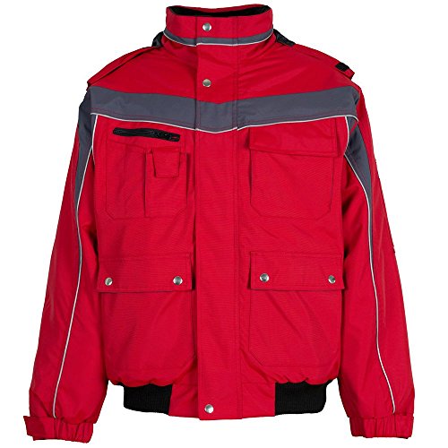 Planam Winter Blouson Plaline, gre XXXL, rot / schiefer, 2597064 Planam Winter Blouson Plaline, gre XXXL, rot / schiefer, 2597064