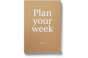 OD OCTÀGONDESIGN OCTÀGON DESIGN | Planificador semanal atemporal, color kraft. Tamaño similar A5 (135 x 200). 144 páginas. Weekly planner