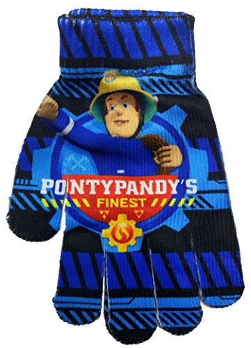 Preisvergleich Produktbild Fireman Sam Feuerwehrmann Sam Offiziell lizensierter Dunkelblau Handschuhe / Fäustlinge
