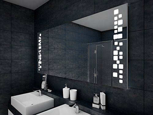 Design Badspiegel mit LED Beleuchtung Wandspiegel Badezimmerspiegel nach Maß - 3