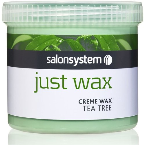 Salon System Just Wax Tea Tree Cream Wax with Natural Antiseptic Tea Tree 450g