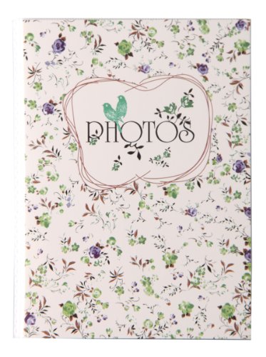 Field of Flowers Einsteckalbum für 36 Fotos in 10x15 cm Foto Einsteck Album: Farbe: Violett