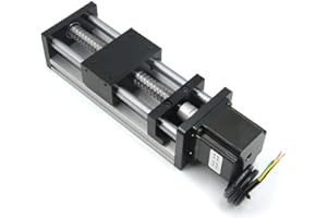 Befenybay 100mm Lunghezza effettiva di viaggio doppia guida ottica asse vite a sfera SFU1605 con NEMA23 motore passo-passo per parti del router CNC