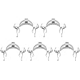 stonylab Metal Joint Clips, 5 pcs 24 mm Lab Keck Clamp #24 Keck Clips for 24/40 24/29 Glass Ground Joint Lab Accessory