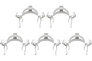 stonylab Metal Joint Clips, 5 pcs 24 mm Lab Keck Clamp #24 Keck Clips for 24/40 24/29 Glass Ground Joint Lab Accessory