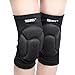 1 Paar Volleyball verdicken Knieschützer Klammer für die Kniestütze -Sports Protective Knieschützer Rugby Knieschoner (Black)