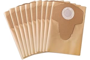 AWINKER 10 Stück Schmutzfangsack 20 L Kompatibel mit Einhell Nass-Trockensauger mit 15 und 20 L TC-VC 1820 Staubsaugerbeutel