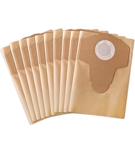 Vhbw 20x Sacchetto Compatibile Con Parkside PNTS 1300 D3 Pnts 1300 C3 Pnts 1300 E4 Aspirapolvere Carta 585cm X 254cm Marrone 86509142