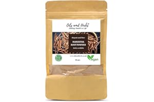 OILS AND HERBS UK Clean Organic Manjistha Root Powder- Rubia Cordifolia - 100% Pure and Natural (100)