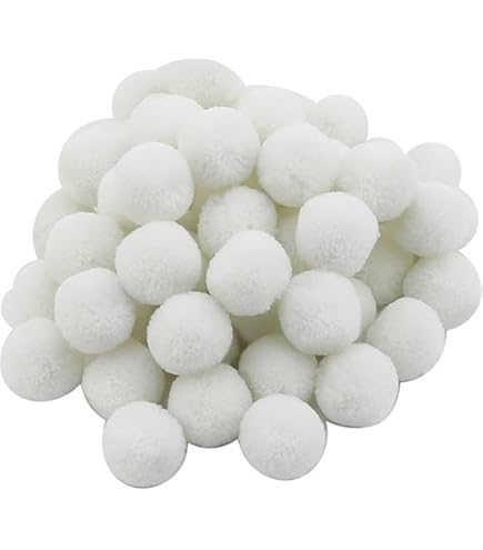 Pompon Rossi Da 20mm Per Fai Da Te - Perlin - Confezione Da 125 Pezzi Per Lavoretti Creativi E Passamaneria - 2