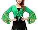 Produktbild Saoye Fashion Bolero Damen Bauchtanz Kostüm Lateintanz Trompetenärmel Spitze Spleiß mit Münz Top Umhang Oberteil Belly Dance Costumes Tanzkostüme