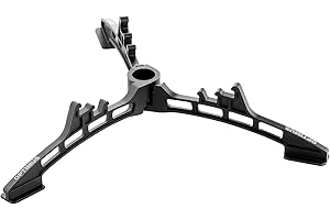 OPTIMUS Pied pour Cartouche de gaz - Support de Cartouche Pliable pour Plus de stabilité Lors de la Cuisson | 24 g | Convient aux Cartouches jusqu'à 450 g | Noir