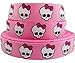 Produktbild 1 Meter Monster High Pink Skull Charakter Band 2,5 cm 25 mm