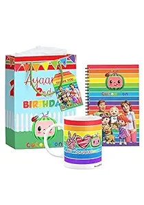 4 in 1 Coco Nursery Theme Gift Combo for Girls Return Gifts|Coco burseryTheme Party Favors|Personalise with Name -Message