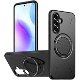 Rongep Samsung Galaxy A56 i&ccedil;in Kılıf Mag-Forge 360&deg; D&ouml;nd&uuml;r&uuml;lebilir Y&uuml;z&uuml;k Stantlı [MagSafe ile Uyumlu] A56 Koruyucu PC+TPU Hib