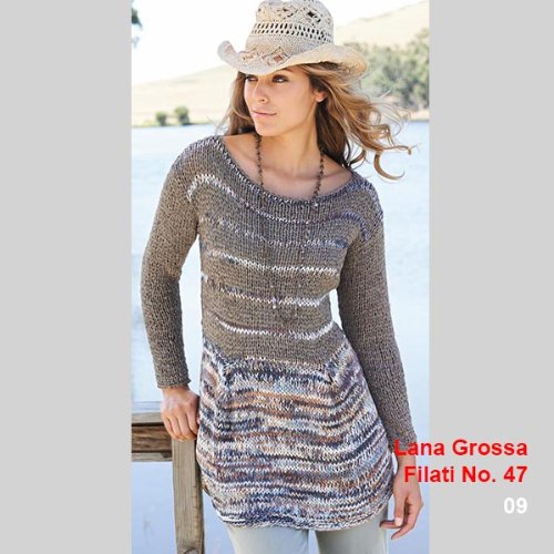 Lana Grossa Allegro 014 Mint/Petrol/Senf/Oliv/Dunkelgrau - 5