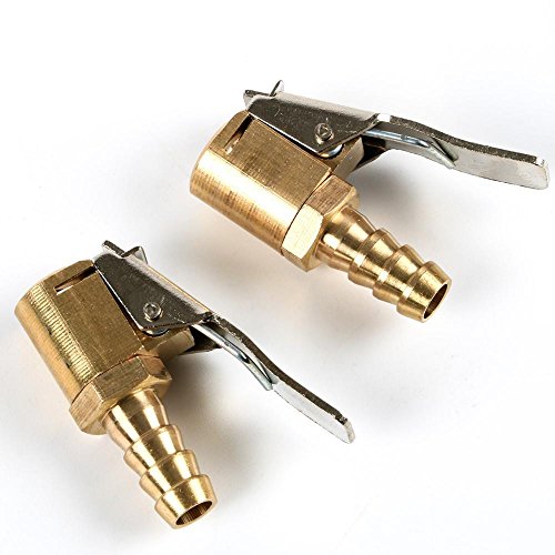Yahee 2 x Momentstecker Ventil 8mm Druckluft Reifen Reifenfüllnippel Messing Hebelstecker Ventilaufsatz - 2