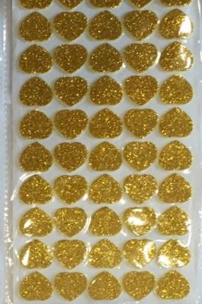 kraftz® 50 Stück – Glitzer Schaumstoff EVA Herz Form Aufkleber, selbstklebend für Kinder Art & Craft, Dekorieren Karten und Modelle – D. Blau - 2