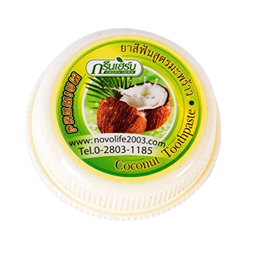 Meisijia Thaïlande Noix de Coco Verte Dentifrice Herb Girofle Blanchiment Nettoyage Rmove Calcul Cmoke Taches dent Poudre