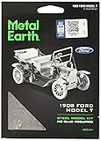 Número de hojas: 2 Metal Earth- Coche Clásico Ford T 1908, Color Plateado (Fascinations MMS051)