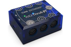 CME WIDI Thru6 BT - 2-en-6-salidas MIDI Thru/Split con DIN de 5 pines y Bluetooth MIDI: transferencia de alta velocidad de todos los datos MIDI, precisión extrema para todos los dispositivos MIDI