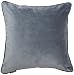 Produktbild McAlister Textiles Luxury simple Matt Samt Kissen mit Ente Feder Füllmaterial, 40cm x 40cm, Benzin Blau