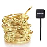 【Schutzklasse IP65】 Perfekt für den Außenbereich, z. B. Garten, Garten, Terrasse, Weihnachtsdekoration.