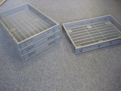 THC 10 x New Vented Stack Removal Storage Crate Box Container 12 Litre Grey