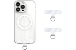 Anfire Handyband Halterung 2 Stück,Ultradünn Haltbarer Handyband Universal pads[Ohne Klebstoff],Multifunktional Handy Lanyard Patches Universale Telefon Patch für alle Standard Handyhülle(Transparent)