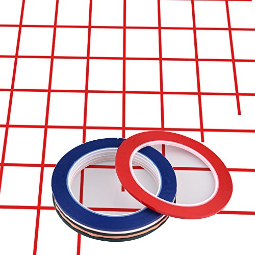 WXJ13 3 mm x 66 m Selbstklebendes Markierungsband Artist Tape für Whiteboards, 6 Farben, 6 Rollen - 7