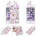 Produktbild iPhone 6 / iPhone 6S Hülle Handyhülle Schutzhülle, 3D Cartoon Erstklassiger TPU Weiche SilikonGel Schutzhülle Telefon-Kasten für iPhone 6 / iPhone 6S, Stilvolle Case Cover stoßfest und Anti-kratzt Handy Etui Handyhülle Handy Case für Mädchen Jungen , Rosa Einhorn